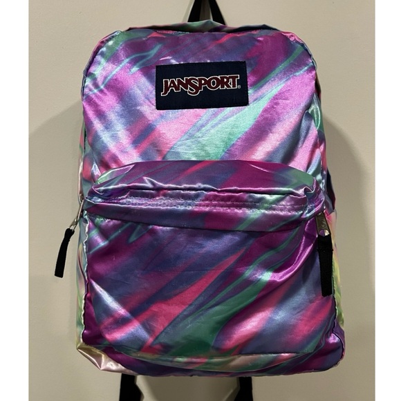 JanSport (High Stakes) Classic Backpack – Iridescent Swirl Print - Picture 3 of 6